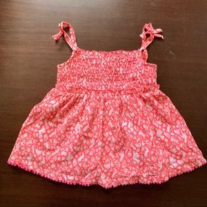 Mini Boden Smocked Top, EUC Size 7-8